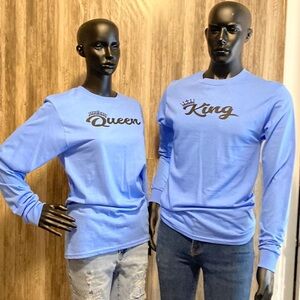 King and Queen Couples Long Sleeve Sweater Set size :S